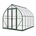 Gewächshaus 300 x 200 x 200 cm Aluminium Polycarbonat Grün mit Doppeltür